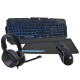 Deep Gaming Pack gaming DeepX-Wing 2 teclado Ratón incluido USB QWERTY Español Negro